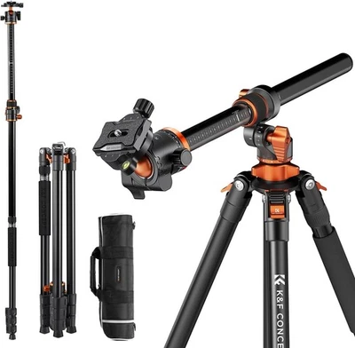 K&F CONCEPT 230cm Camera Tripod Detachable Monopod with Horizontal Arm 10KG Load - Image 1 of 4