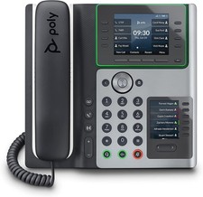 Poly Edge E450 Corded IP Phone VoIP Business Phone with Wi-Fi  Bluetooth