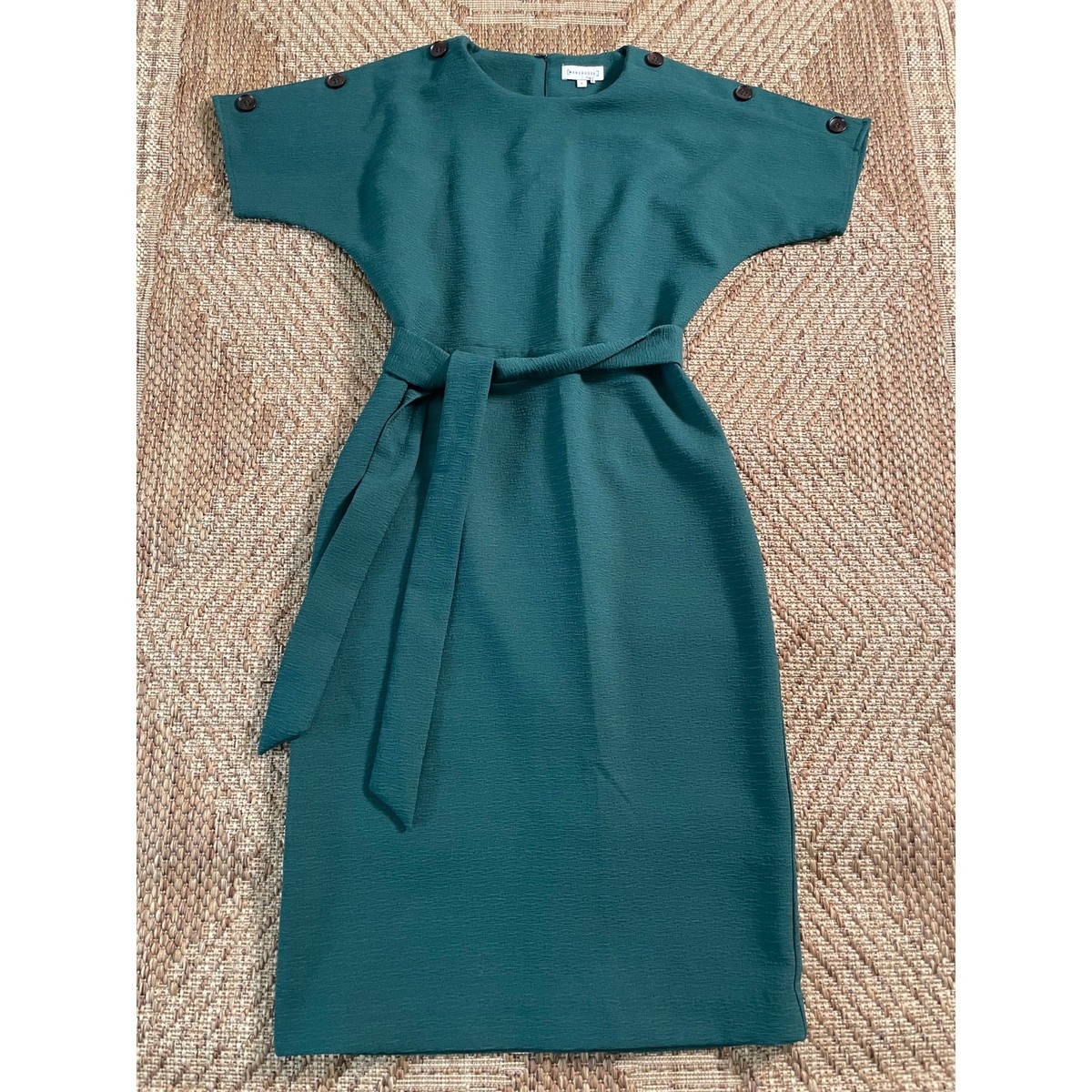 green emerald velvet dress Izoldi Dress