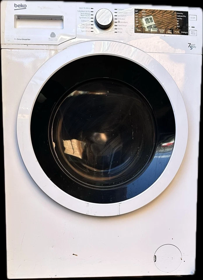 Beko Washer Dryer with 7kg / 5kg Capacity 28mins Cycle WDR7543121W - Image 2 of 3