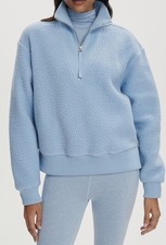 Varley Jaylin Half Zip Fleece in Glacier Blue Size Small