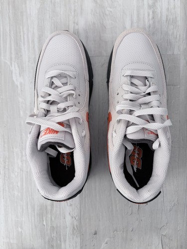 Nike Air Max 90 SE GS Boys' Sneakers Vast Grey Safety Orange 6.5Y