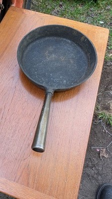 Vtg Cast Iron Skeppshult Cast Iron Pan No4 10 inch With Ore Handle