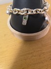 Silvertone Charm Bracelet With 3 Sterling Charms Marked .925 — photo 5