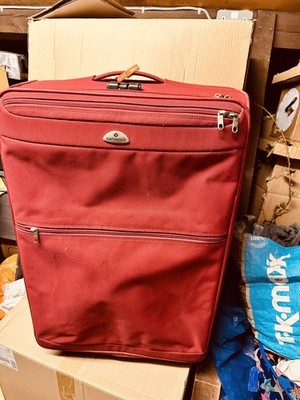 Samsonite Rot 2 Rad Kabinenkoffer Weichschale Handgepäck Reisetasche