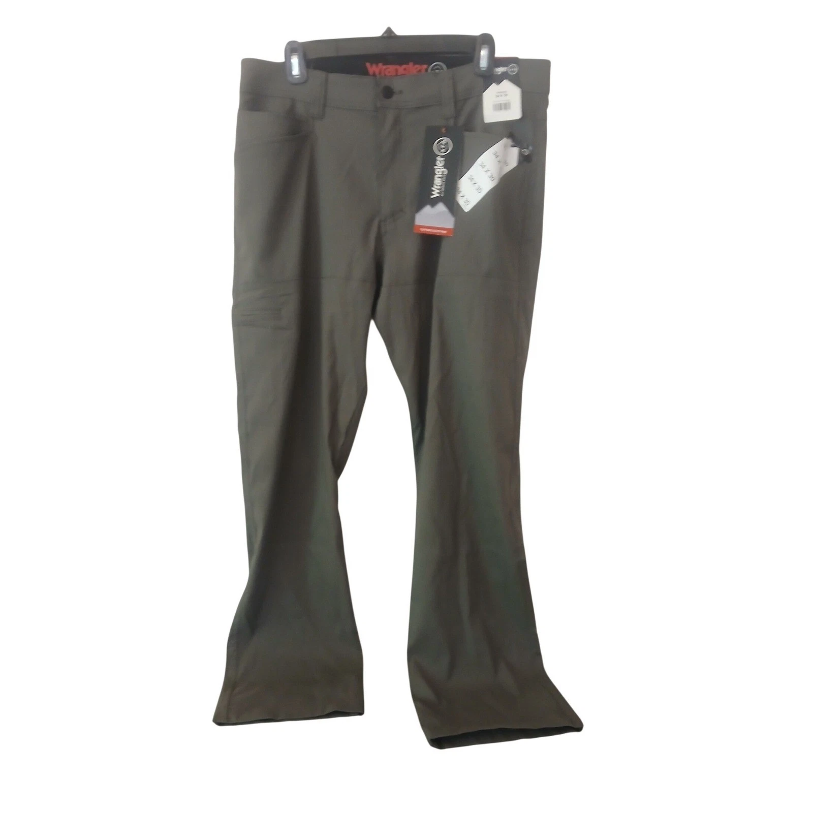 Wrangler ATG Cliffside Utility Pants Mens 34x30 Grey Hiking Outdoor NEW