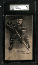 1948 1948-52 Exhibits Hockey Maurice Richard Montreal Canadiens - SGC 3 VG