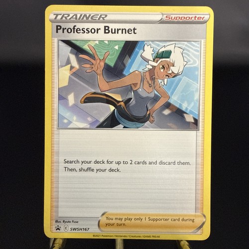Pokémon TCG Professor Burnet SWSH167 Black Star Promo EN Regular NM