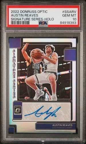 AUSTIN REAVES #SS-ARV 2022 Panini Donruss Optic Signature Series *HOLO* PSA 10