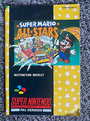 Super Mario All-stars SNES. Rare, Complete, Red Box Version. PAL Super  Nintendo