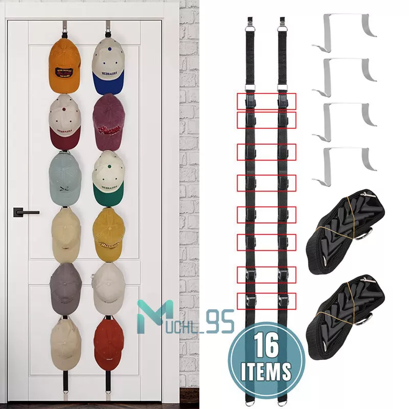 Hat rack for closet door sales