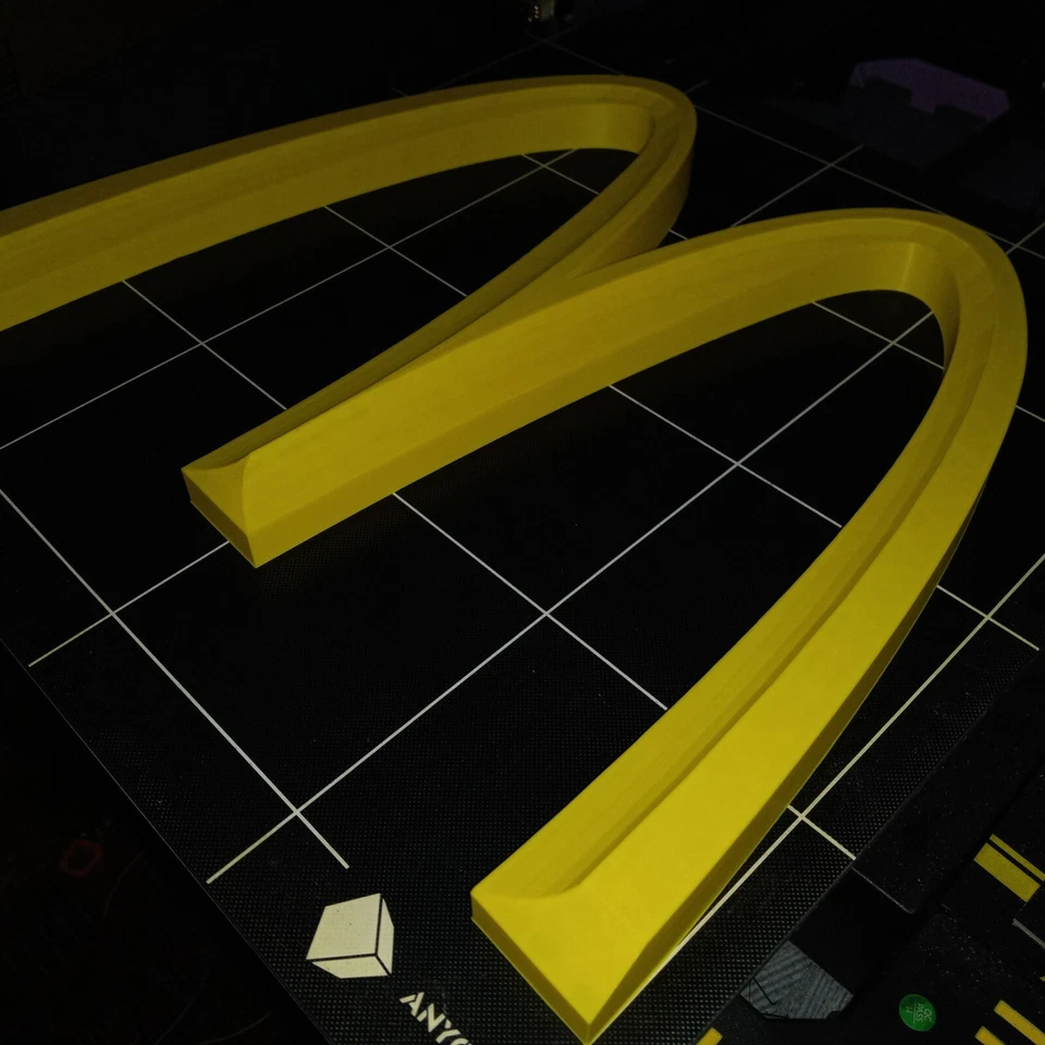 SALE McDonald’s Big “M” 3D Advertising Sign Golden Arches 19"×17" 3D Printed  - Image 4 of 4