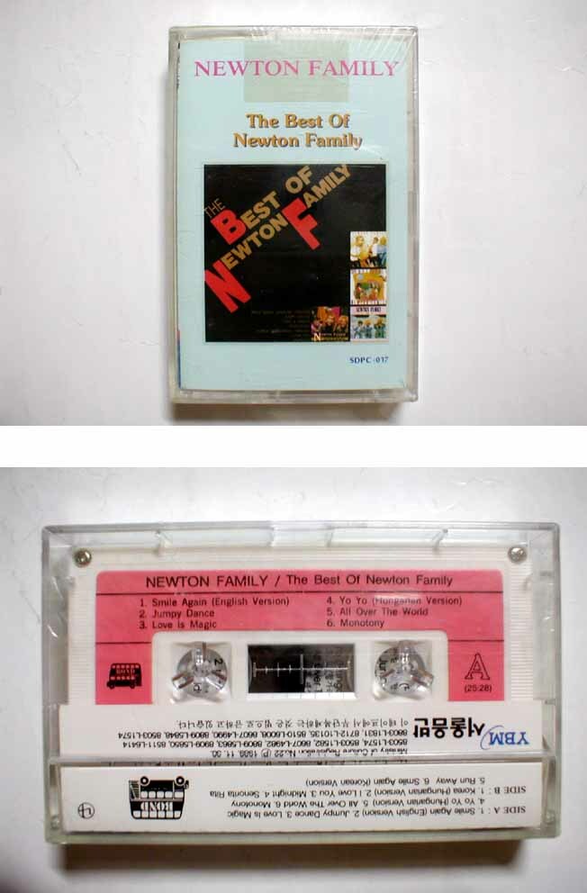 NEWTON FAMILY - The Best Of Newton Family -1989 KOREA Cassette