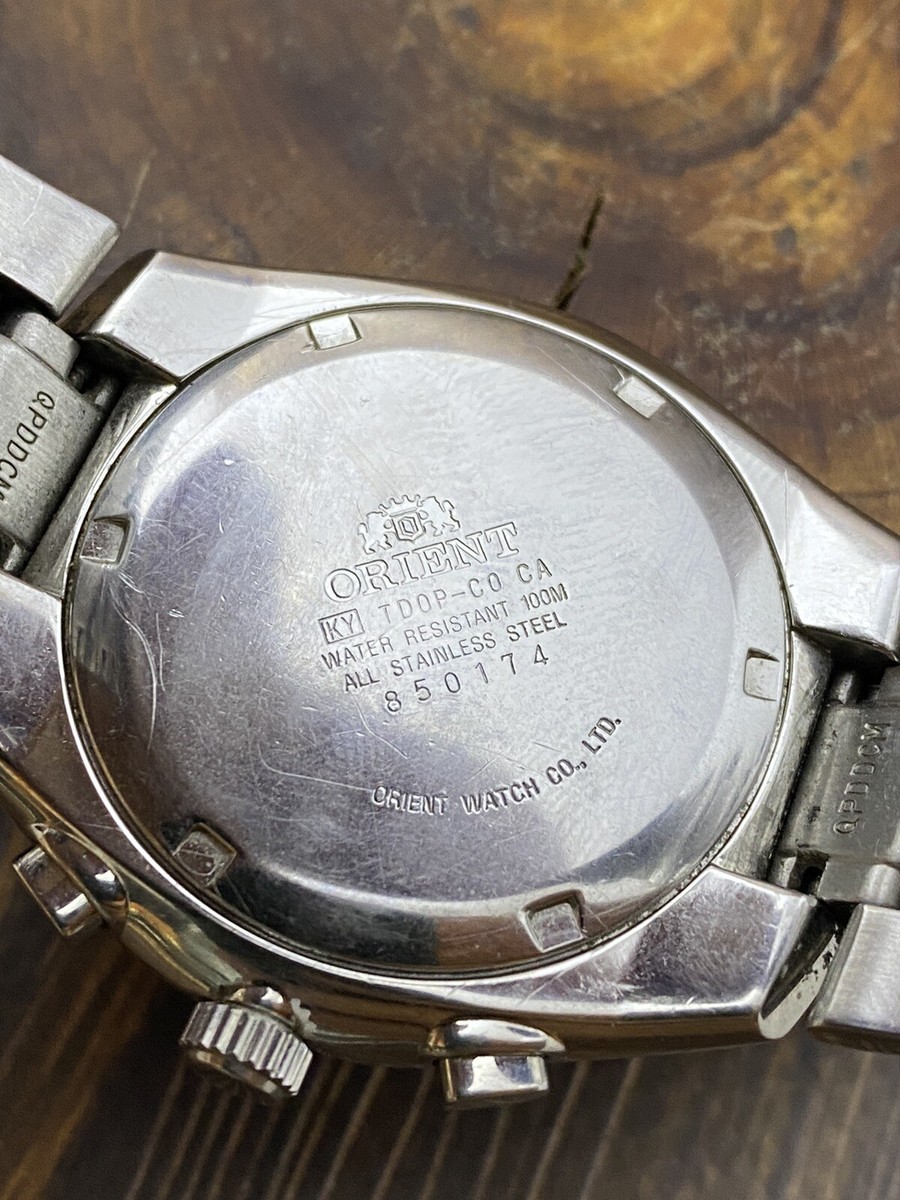 ORIENT Watch 8 inch Quarze Drive Good Working Chronograph ORIENT Watch 8 inch Quarze Drive Good Working Chronograph