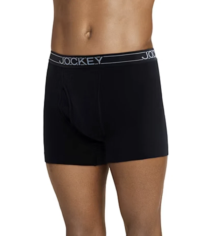 Cueca boxer masculina Jockey 4+1 grátis mistura de algodão diária (multi cinza) - Imagem 3 de 4