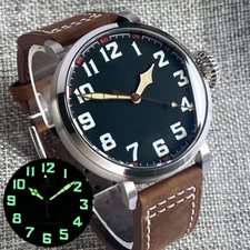 Big 47mm Tandorio black dial NH35A Automatic Mens Wrist Watch Bow Sapphire Glass