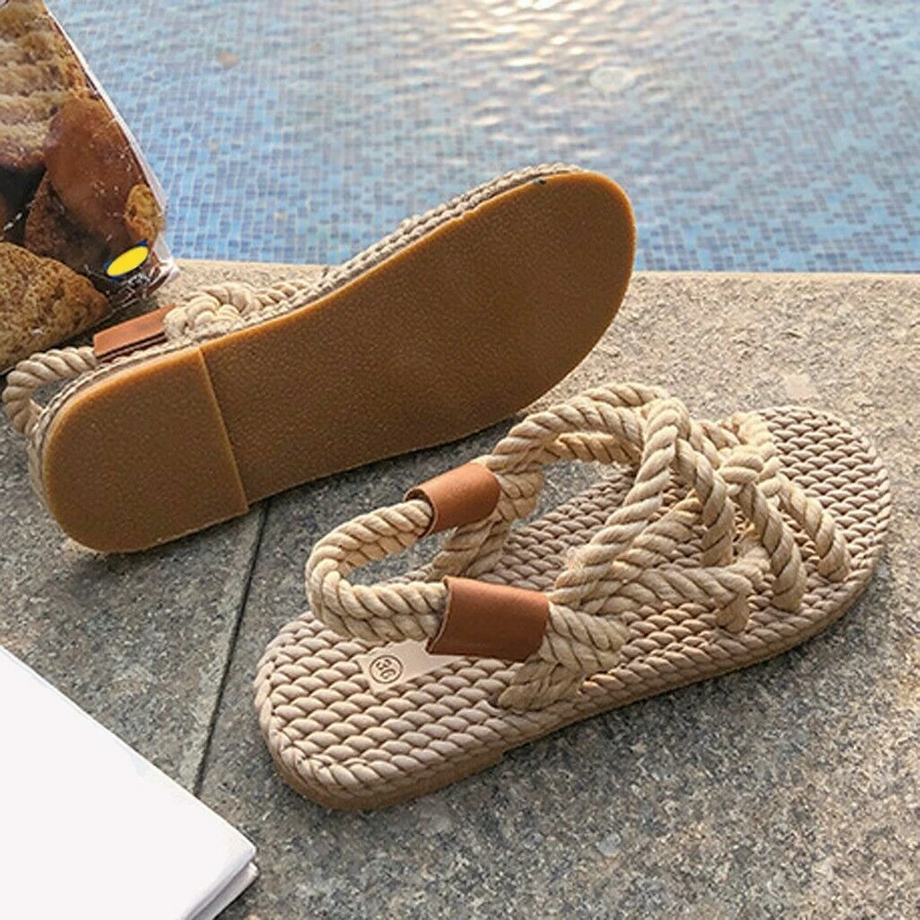 Braided flat shoes cheap
