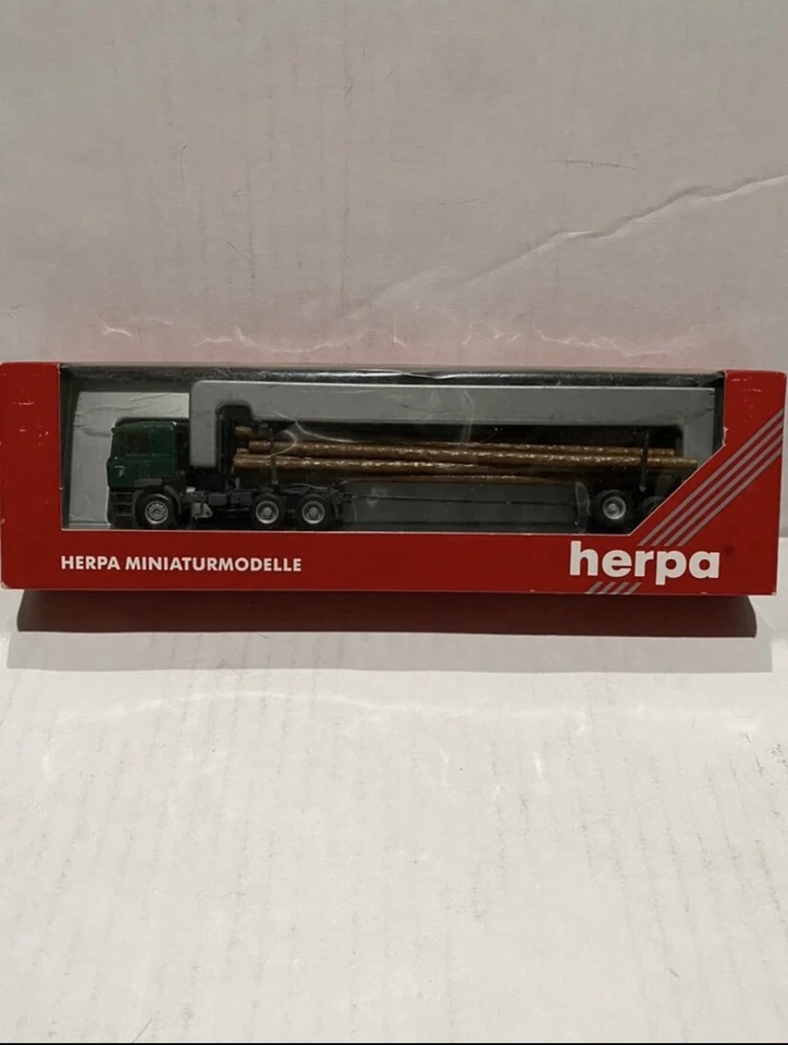 * (2) Camiones tractor Herpa con remolques HO Foto 2 de 4