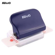 6mm 6 Hole Hand Held Paper Punch Puncher Metal 5 Sheet fr A4 A5 B5 Notebook Plan