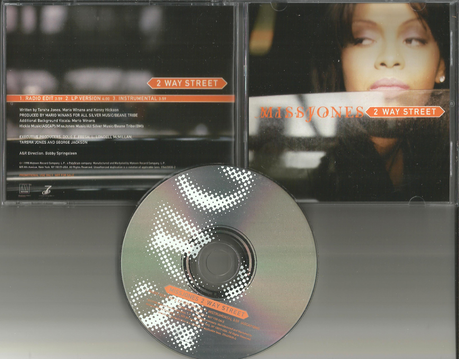 MISS JONES 2 Way Street w/ RADIO EDIT & INSTRUMENTAL PROMO CD single missjones