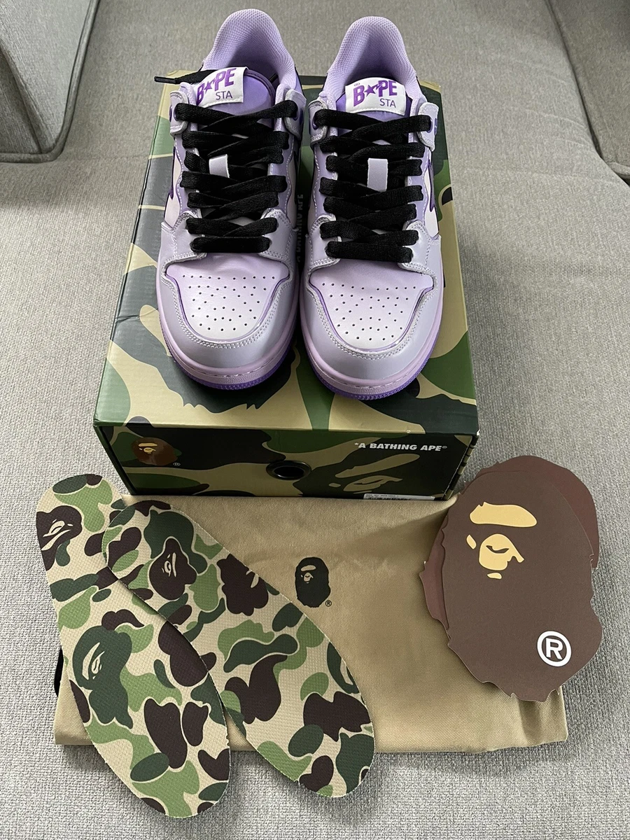 A Bathing Ape SK8 STA Ladies Size 6 (24cm) Purple