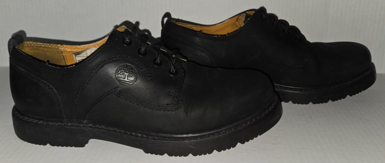 Scarpe Oxford da uomo Timberland in nabuk nero taglia 10 pelle impermeabile 95042