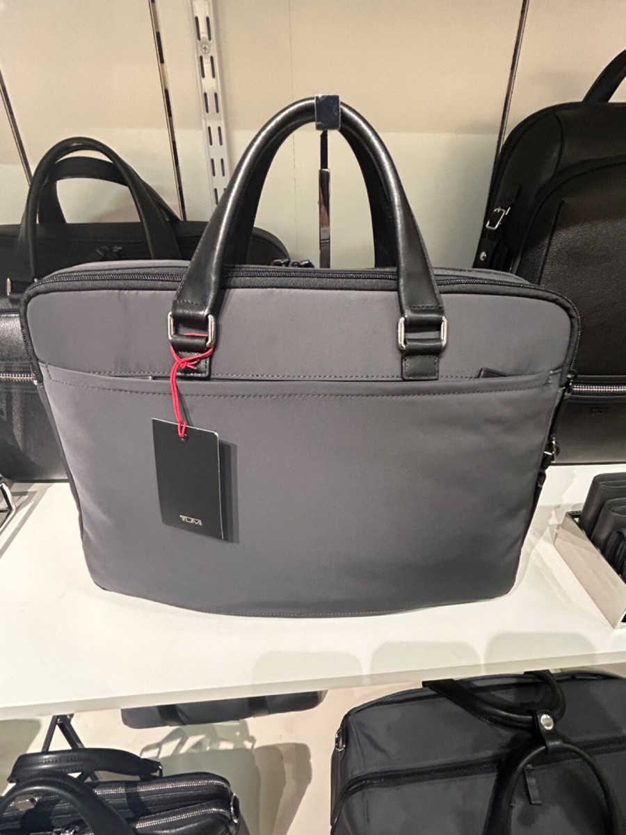 NEW Tumi OAKFIELD Polyester & Leather Large Laptop Briefcase