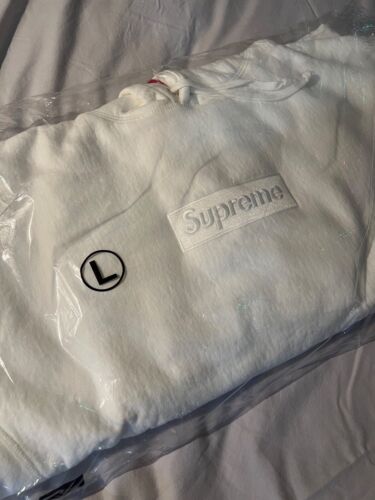 Supreme Box Logo Hoodie FW23 weiß Größe LARGE L - NEU & VERSIEGELT - Bild 2 von 5