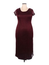 Assorted Brands Women Red Casual Dress 18 Plus