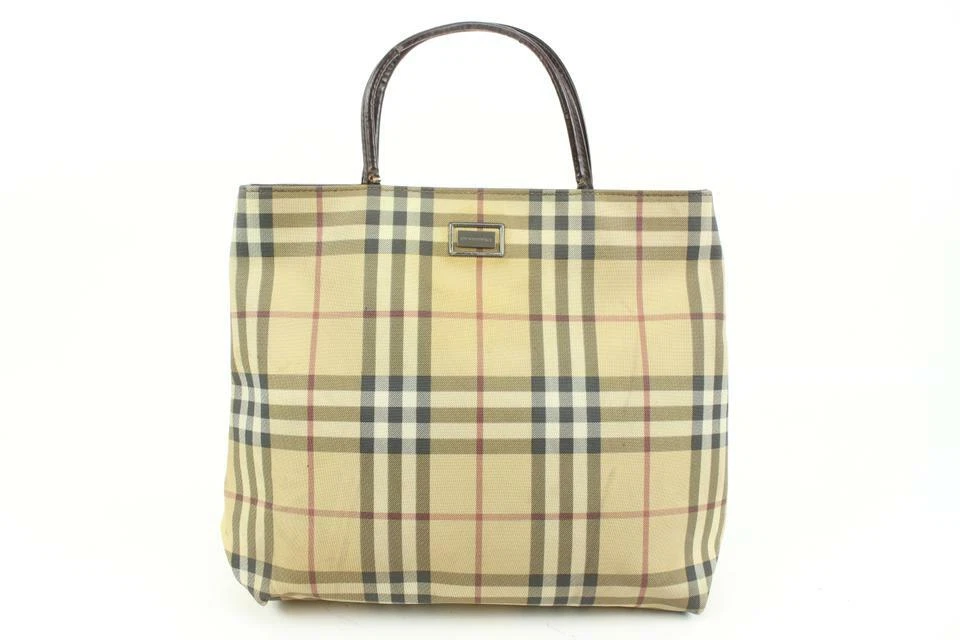 Burberry coated canvas best sale tote
