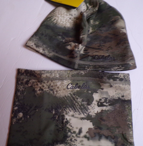 CABELA'S MIDWEIGHT STRETCH FLEECE BEANIE/GAITER COMBO, ORIGINAL, OCTANE 02 CAMO - Picture 5 of 5