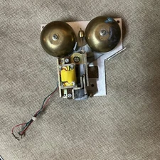 Vintage ￼Payphone Telephone Part Bells Ringer Phone Brass Component Installation