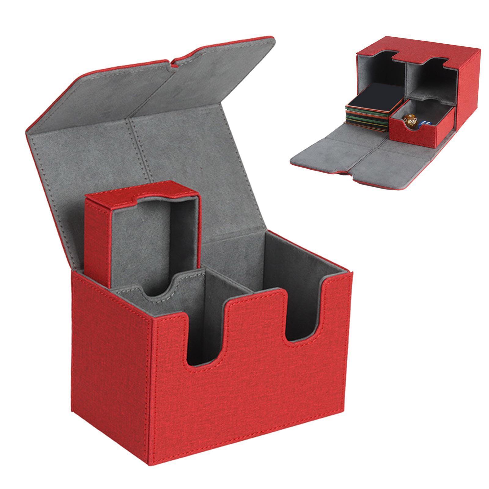 160+ Sleeved Game Cards Deck Storage Box Protective Case Seperated For Tcg MTG c