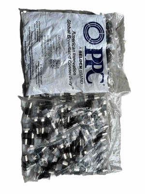 2- 50-Pack RG6 Quad Compression Connectors PPC EX6XLPLUS Satellite or Cable Coax