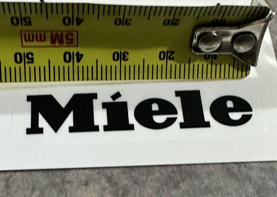 Miele cooktop LOGO sticker decal . . . . eBay