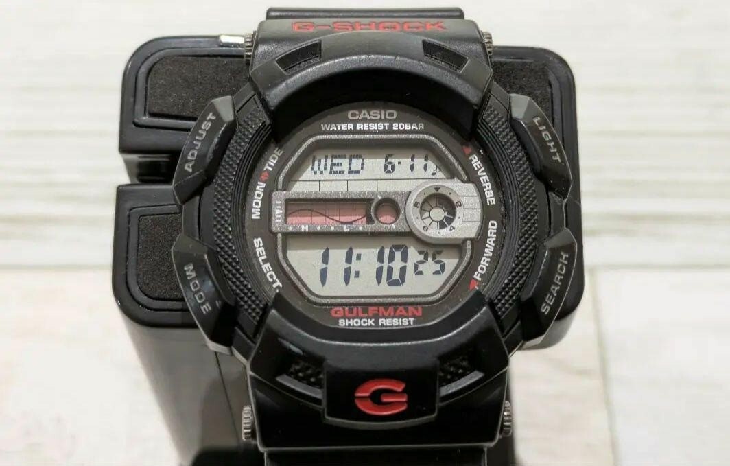 CASIO G-Shock GULFMAN G-9100 men Quartz Black Dial Watch