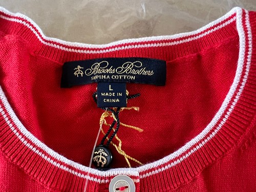 Brooks Brothers Women’s Supima Cotton Button Up Sweater Size Large NWT - Picture 5 of 19