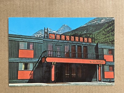 Postcard Skagway, Alaska Klondike Hotel Westours Gold rush Gateway City Vintage