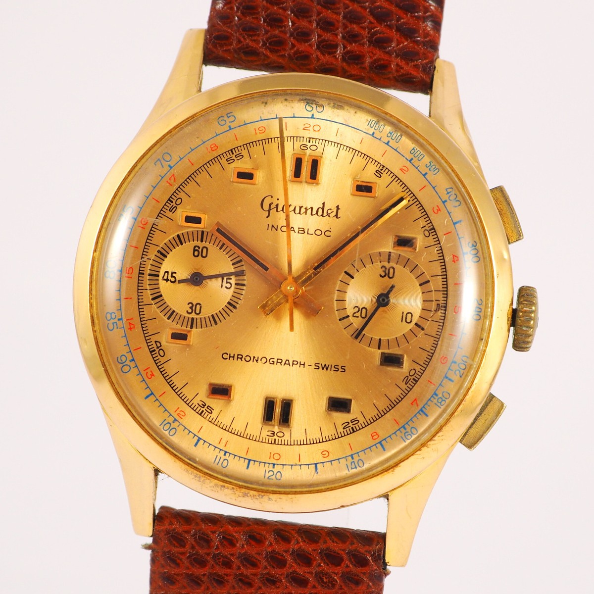 Gigandet Suisse Chronograph Herrenarmbanduhr in 18ct Rotgold