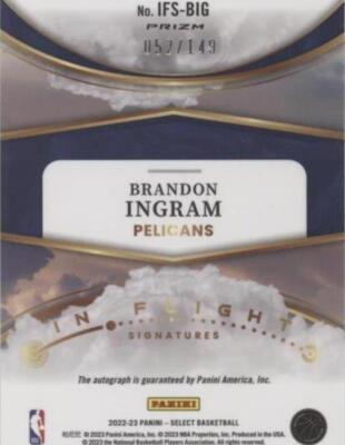 2022-23 Panini Select - Brandon Ingram #IFS-BIG for sale | eBay