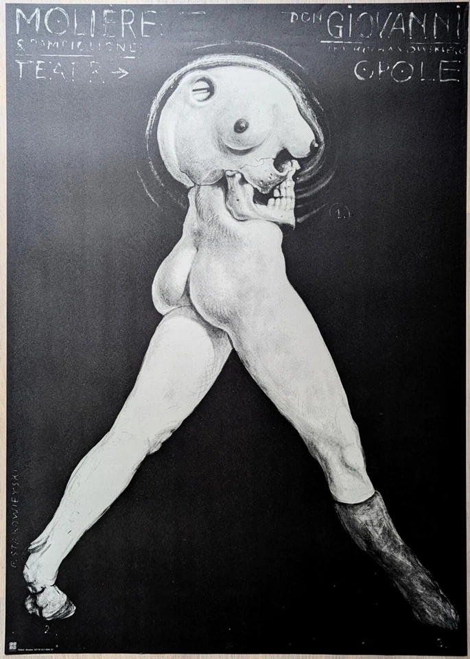 Poster Plakat - Molière - Don Giovanni - Franciszek Starowieyski - 1976 - Bild 1 von 1