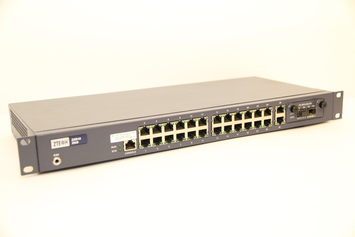 ZTE ZXR10 2928 Intelligent Access Ethernet Network Switch