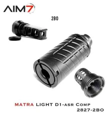 AIM7 MATRA LIGHT D1 1.375X24 Booster Housing & Breek Arms 2BO Muzzle Brake