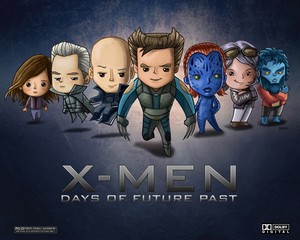 X Men Days Of Future Past Movie Poster Signed Artist Child S Room