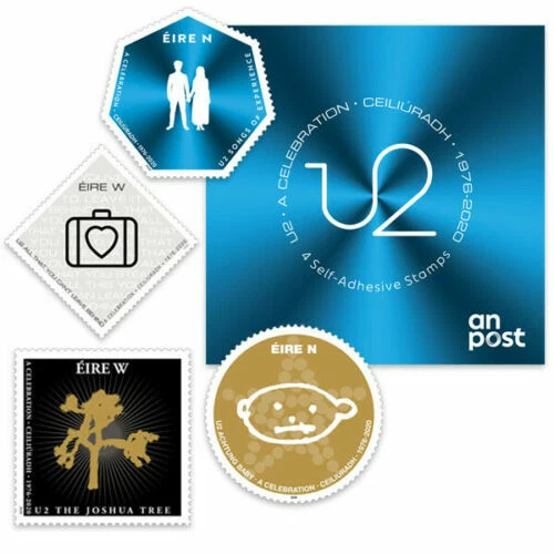 Ireland U2 Stamps A Celebration 1976-2020 Booklets Of Four Irish Rock Band - Image 2 of 4