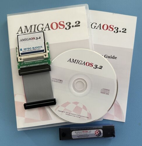 Amiga OS 3.2.2 Full Version + 4GB CF + Adapter with OS 3.2.2 and Kickstart Rome - Picture 1 of 2