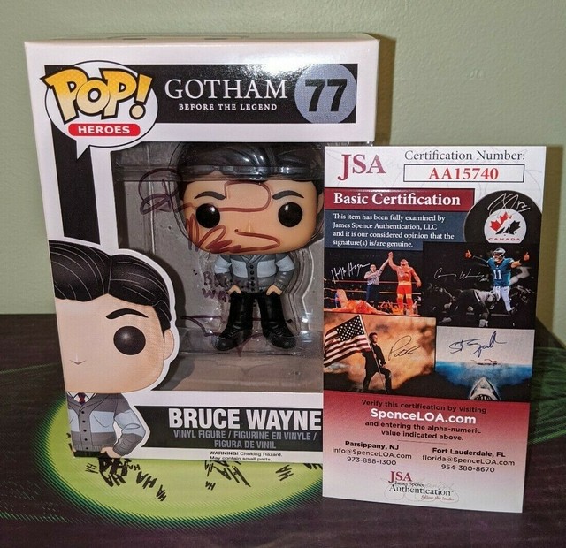 Funko Pop TV Gotham Bruce Wayne JSA Signed Autograph Auto David Mazouz | eBay