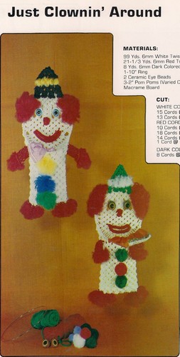 Vtg Patterns - Carousel, Lamp, Plant Hanger #SH2 Macrame School House Vol 2 Book - Picture 4 of 9