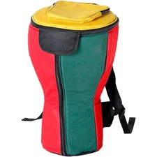 X8 Drums Heavy Duty Djembe Backpack Bag Large Rasta