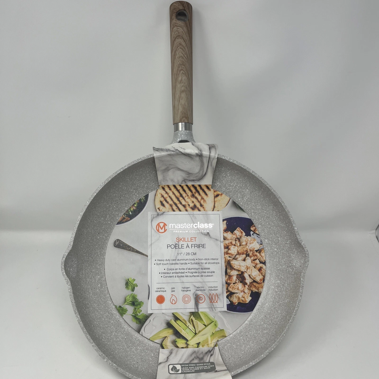 Masterclass Premium Cookware 11" Skillet Frying Pan Beige BRAND NEW
Opens in a new window or tab